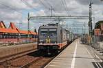 Am Mittag des 17.07.2019 fuhr 241.004  R2D2  von Hectorrail mit einem KLV nach Deutschland durch den Haltepunkt von Hjärup in Richtung Malmö.