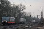 Hectorrail 241.003  Organa  am 8.3.13 mit einem KLV in Ratingen-Lintorf.