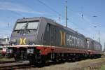 Hectorrail 241.007  Bond  zusammen mit Hectorrail 241.001  Kenobi  am 5.5.13 abgestellt in Krefeld Hbf.