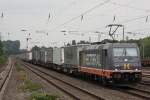 Hectorrail 241.008  Galore  zog am 13.7.13 einen KLV nach Ehrang durch Düsseldorf-Rath.
