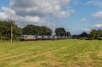 241 010 von Hectorrail fährt mit einem KLV in Richtung Hamburg, aufgenommen am 29. August 2016 bei Wulfsmoor.