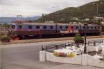 Schwedische Erzlok Dm3 1205/1235/1206  Sigrid  der Erzgesellschaft LKAB am 16.08.1993 in Narvik.
