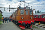 Die Da 109 steht am 12. September 2015 im Eisenbahnmuseum von Gävle. Eine Besonderheit an dieser Lok ist der Holzkasten.