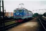 Rc3 1077 auf dem Weg zur Übernahme ihres Zuges im Juli 1999 in Trelleborg.