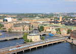 Doppeltraktion X60 verlassen am 18.07.2020 Stockholm Central.