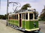 Eine Tram von Siemens der Museums Straenbahn in Malm aus dem Jahre 1907