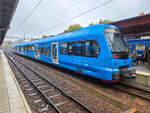 Stockholm Roslagsbanan Zug 722A auf der Linie 27S nach Lindholmen in Stockholms �stra, 12.05.2026.