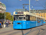 Stra�enbahn G�teborg Zug 320 auf der Linie 9 nach Jaegerdorffsplatsen am Drottningtorget, 02.10.2026.