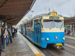Stra�enbahn G�teborg Zug 801 auf der Linie 2 nach Kungssten am Nils Ericsonplatsen, 02.10.2026.