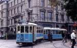 Göteborg GS Tw 302: Sonderfahrt für schwedische und dänische Strassenbahnfreunde am 25. September 1971.