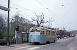 Göteborg Göteborgs Spårväger SL 1 (Tw ASEA M28 764) Stampgatan / Polhemsplatsen am 9. Mai 1971. - Scan eines Farbnegativs. Film: Kodak Kodacolor X. Kamera: Minolta SRT-101.