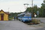 Endstation Gashaga der Lidingöbahn im Juni 1990.