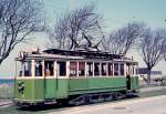 Malm MSS, Malm Stads Sprvgar (: Strassenbahn der Stadt Malm): Der Museumswagen Tw 12 befindet sich whrend einer Sonderfahrt am 7.