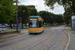 Am 09.09.2014 wurde diese Niederflurstraßenbahn in Norrköping aufgenommen.