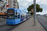 Am 16.09.2014 fährt diese Niederflurstraßenbahn (1) zum Sergels torg.