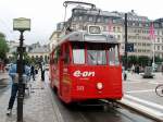 Straenbahn der Linie 7 in Norrmalmstorg.