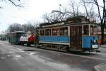 SS (Stockholms Sprvgar) Typ A1 Nr. 76(Baujahr 1926) fhrt mit einem Sonderzug fr die  Lucia der Strassenbahn  am 13.12.2008 in Richtung Skansen.