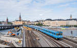 Tunnelbana Stockholm 2726 am 5. September 2019 auf der Söderströmsbron.