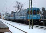 Saltsjbanan 2894 und 2909 am 15.01.2006 in der Endstation Saltsjbaden.