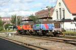GC (Green Cargo) Z70 738 und Z70 725 bei Rangierarbeiten am 5.8.2008 in Sundsvall C.