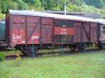 SBB - Dienstwagen vom Bahnhof Fribourg  Xs 40 85 95 54 4 128-3  Abgestellt in Le Locle am 07.09.2007