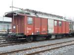 SBB - Dienstwagen / Montagewagen X 40 85 94 48 100-9 im Gterbahnhof von Biel / Bienne am 25.11.2007