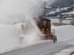 Am 08.02.2009 konnte man in Airolo den Einsatz der Schneefrse beobachten.