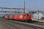 Löschzug  Basel Stadt und Basel Land  durchfährt am 09.03.2026 den Bahnhof Rupperswil.
