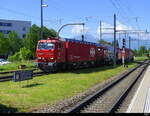 SBB - LRZ  XTmas 99 85 91 74 005-0 bei der durchfahrt im Bhf. Heerbrugg am 2024.05.10