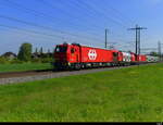SBB - LRZ  Xtmas  99 85 91 74 017-5 unterwegs in Lyssach am 28.04.2025