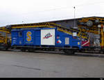 Scheuchezr Gleisbau - Spezialwagen 40 85 95 07 463-9 abgestellt im Güterbahnhof Biel-Bienne am 06.10.2019