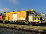SBB Montagewagen mit Container
Xs 40 85 95 58 609-5 in BIPO Industriewerk Biel