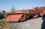 Alter Schneepflug der SBB, aufgenommen am 21.03.2009 bei der ffentlichen Fhrung im Depot Delemont.