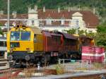 Scheuchzer - Bauzug MRK-W 99 85 94 27 003-0 abgestellt im Bahnhof Biel am 29.08.2011