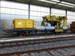 SBB - Dienstwagen XTms 40 85 95 88 001-9 im Areal der IW Biel am 23.03.2014 ...