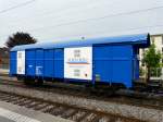Gleisbau Scheuchzer - Wagen Vs 99 8593 83 025-5 ( ex Scheizer Post) in Kerzers am 06.05.2014