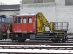 SBB - Tm 2/2 9463 abgestellt im Areal der IW Biel am 01.02.2015 ..