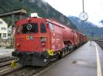 Nicht 5 vor 12 sondern 5 vor halb 2 war es als ich den Lsch- und Rettungszug in Erstfeld am 16.08.2007 fotografierte!