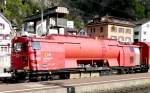 SBB - Tanklschwagen  Xas 80 85 98 02 314-7 im Bahnhof von Erstfeld am 19.04.2008