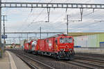 Löschzug  Olten  XTmas 99 85 9177 008-1 durchfährt den Bahnhof Rothrist.