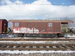 SBB - Lsch und Rettungszug  Xs 40 85 95 02 400-6 abgestellet im Bahnhofsareal von Egerkingen am 21.02.2009