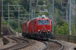 Am 23. Juni 2009 fuhr der Lsch- und Rettungszug aus Brig zwischen Ausserberg und Hohtenn (beim Schluchitunnel).