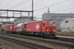 Löschzug Brugg XTmas 99 85 9174 003-5 durchfährt am 26.01.2023 den Bahnhof Rupperswil.