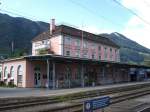 Der Bahnhof Brunnen.