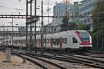 Einfahrt am 25.10.2014 von RABe 522 206 zusammen mit RABe 521 025 als S3 (Olten - Delémont) in Basel SBB.