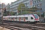 Einfahrt am 25.10.2014 von RABe 522 203 als S3 (Porrentruy - Olten) in Basel SBB.