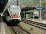 Regionalzug der S 20  TILO (Ticino/Lombardia)nach Locarno am 27.04.10 in Bellinzona