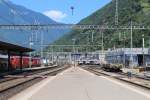 Bahnhöfe in der Schweiz: Bellinzona stazione am 10.