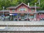 Das Bahnhofsgebude von Brienz am 6.8.2007