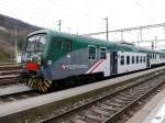 FS / TRENORD - Steuerwagen  npBDH 50 83 82-39 722-4 im SBB Bahnhof Chiasso am 27.02.2015